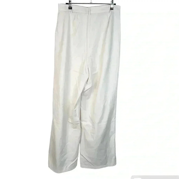 Torn By Ronny Kobo White Effie Wide Leg Pant - Picture 3 of 10